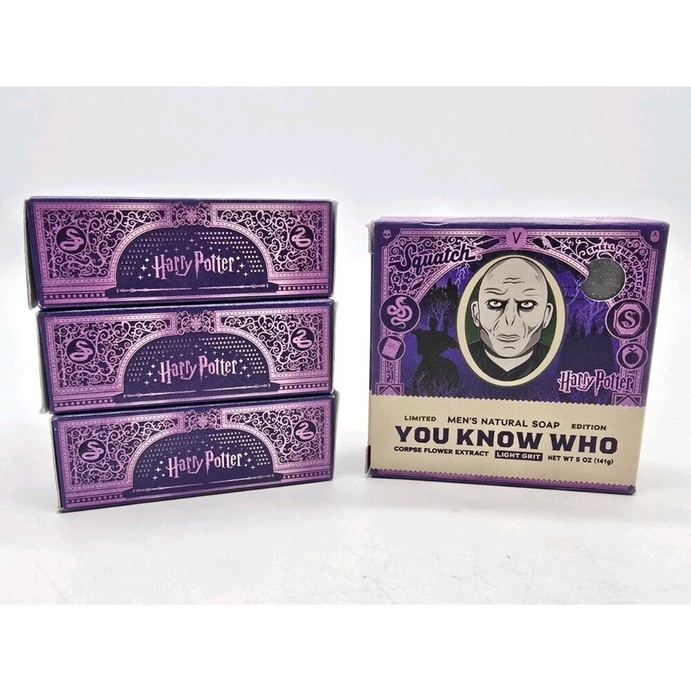 Dr Squatch Harry Potter YOU KNOW WHO Limited Edition Men's Natural Soap Lot of 4